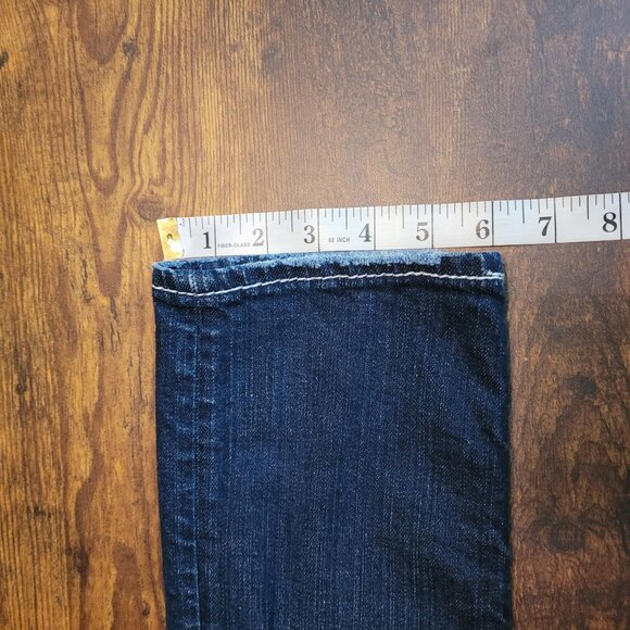 Silver Jeans Size 25 Suki Flap Capri Embelllished Ripped Dark Wash Stretch - Picture 12 of 13